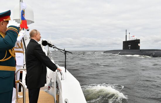 Russia Putin Main Navy Day Parade