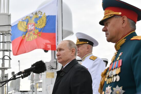 Russia Putin Main Navy Day Parade