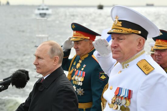 Russia Putin Main Navy Day Parade