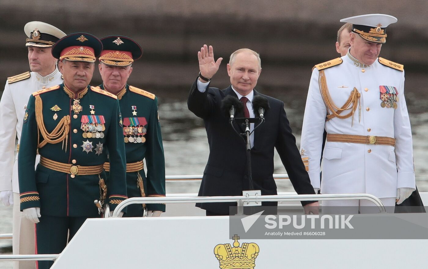 Russia Putin Main Navy Day Parade