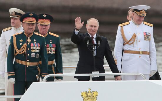 Russia Putin Main Navy Day Parade