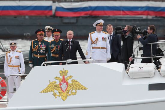 Russia Putin Main Navy Day Parade