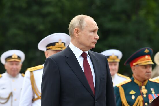 Russia Putin Main Navy Day Parade