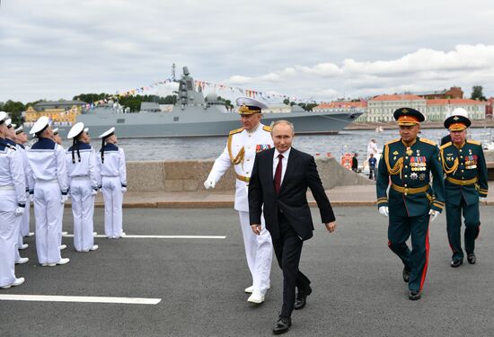 Russia Putin Main Navy Day Parade