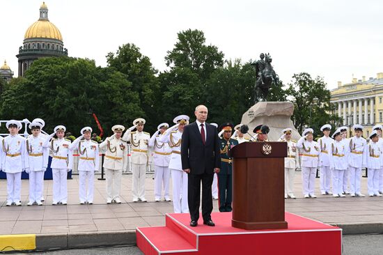 Russia Putin Main Navy Day Parade