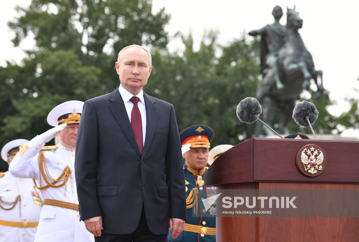 Russia Putin Main Navy Day Parade