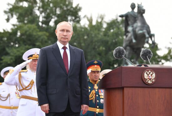 Russia Putin Main Navy Day Parade