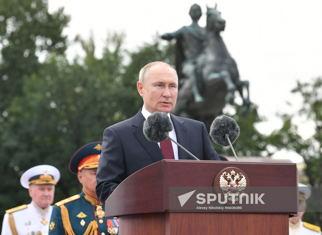 Russia Putin Main Navy Day Parade