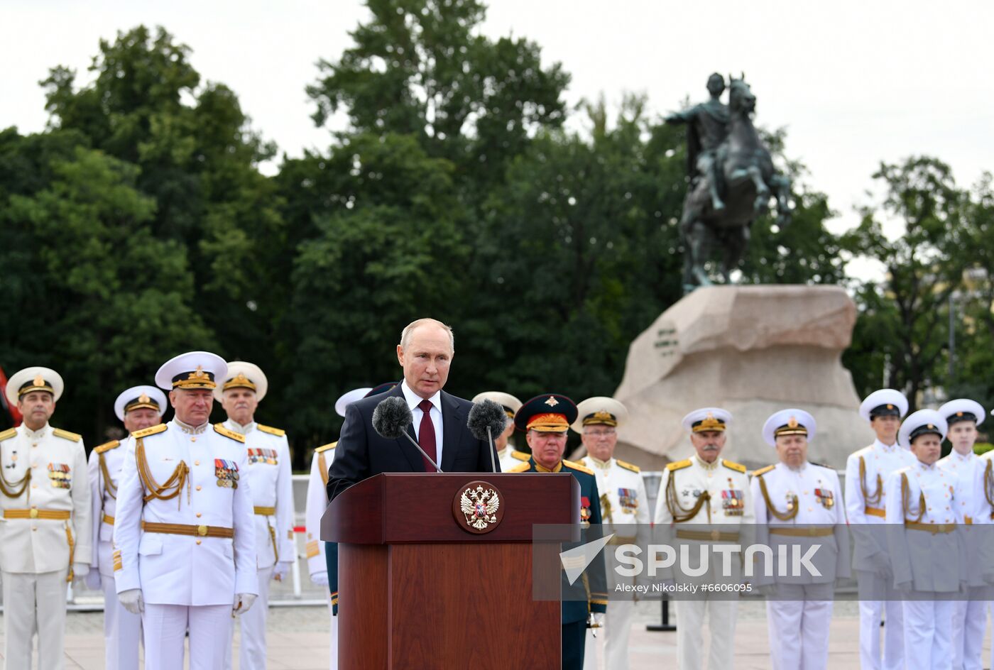 Russia Putin Main Navy Day Parade