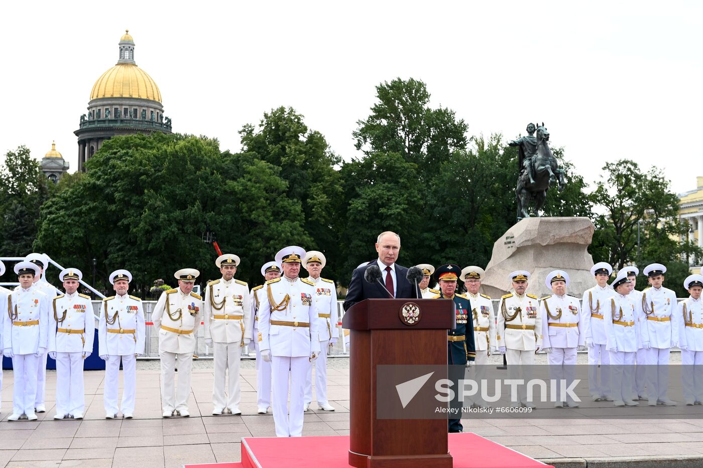 Russia Putin Main Navy Day Parade