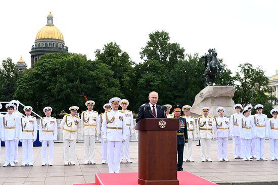 Russia Putin Main Navy Day Parade