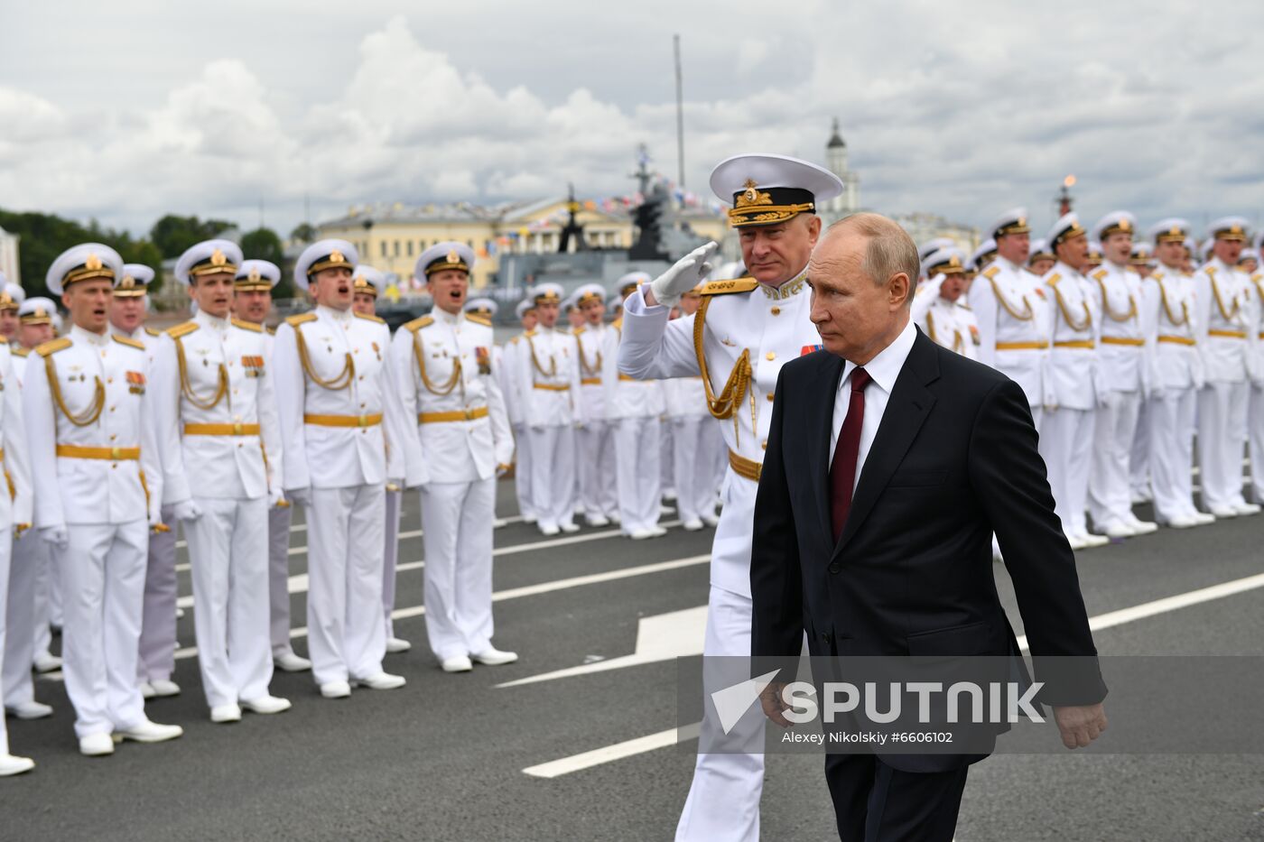 Russia Putin Main Navy Day Parade