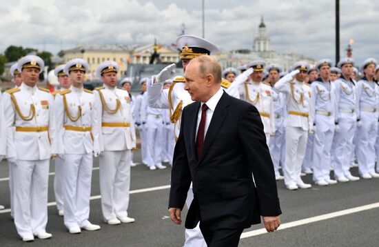 Russia Putin Main Navy Day Parade