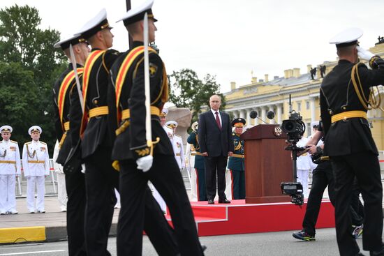 Russia Putin Main Navy Day Parade