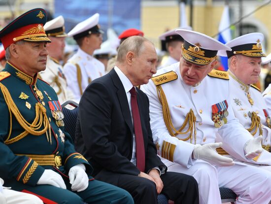 Russia Putin Main Navy Day Parade