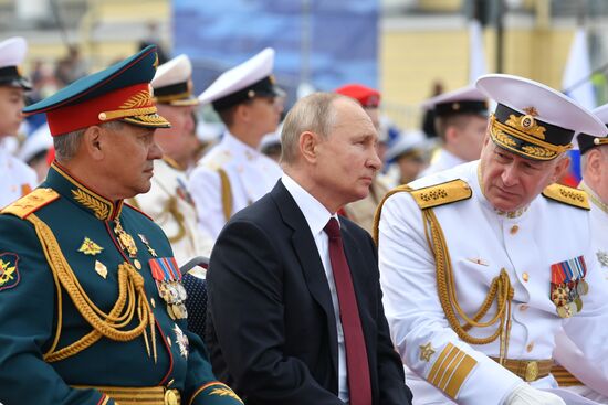 Russia Putin Main Navy Day Parade
