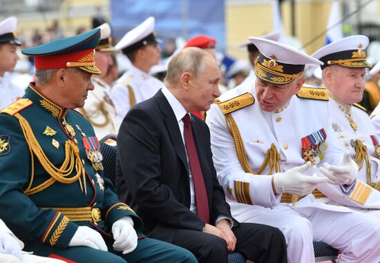 Russia Putin Main Navy Day Parade