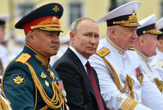 Russia Putin Main Navy Day Parade