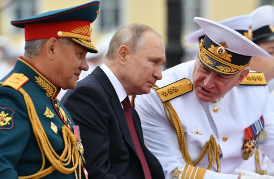 Russia Putin Main Navy Day Parade