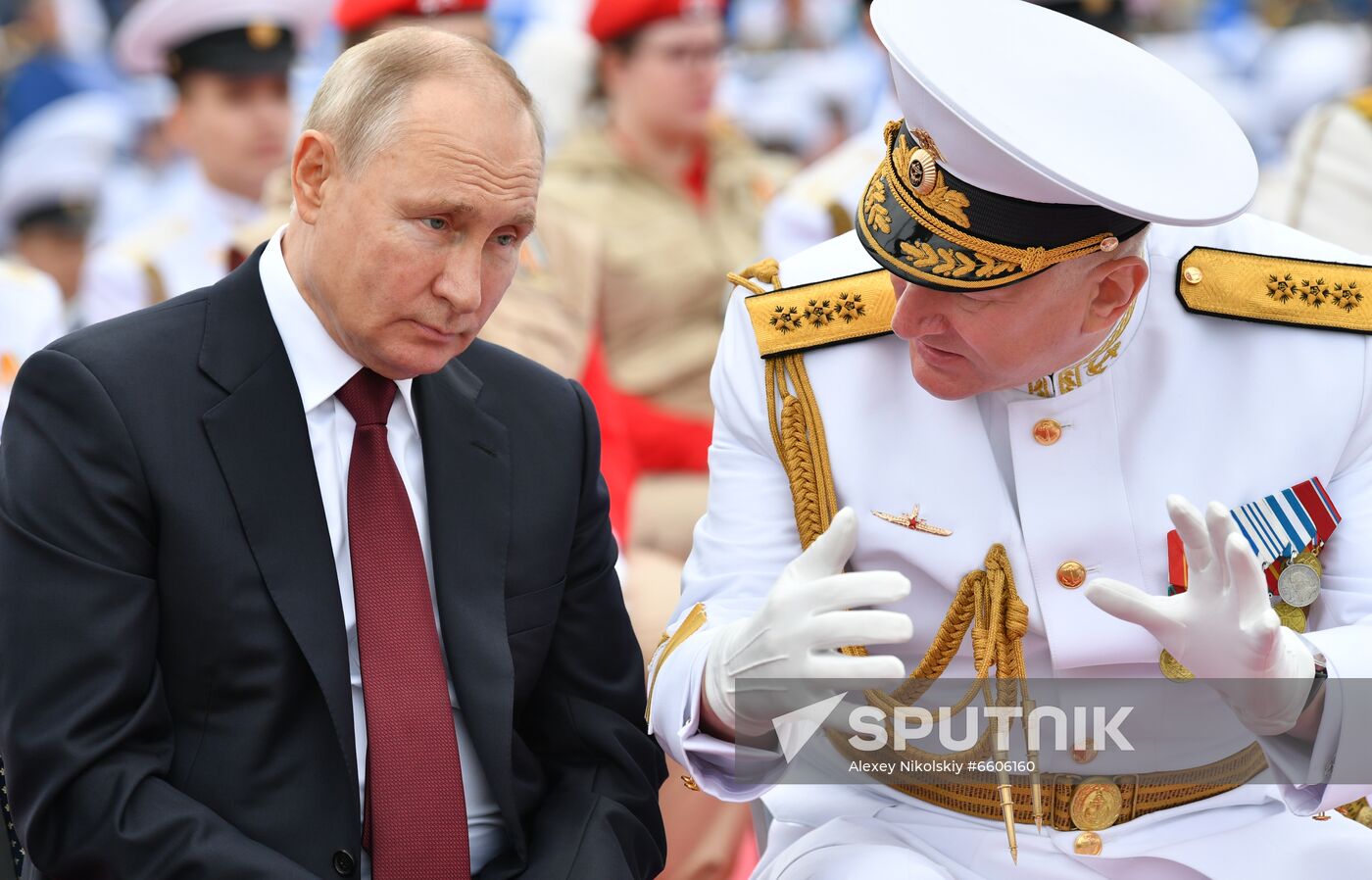 Russia Putin Main Navy Day Parade