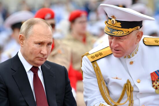 Russia Putin Main Navy Day Parade