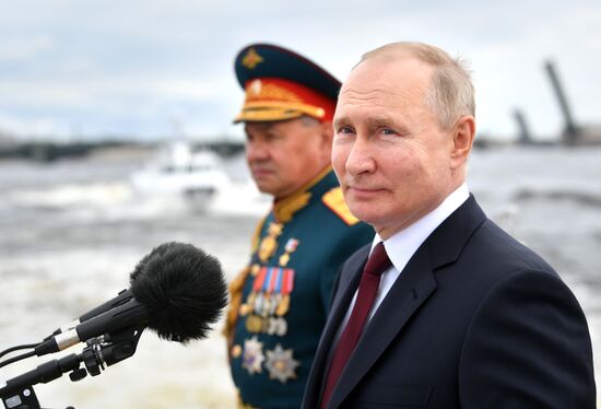Russia Putin Main Navy Day Parade