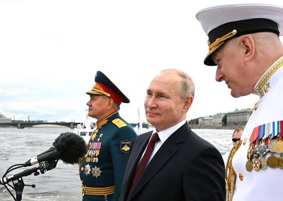 Russia Putin Main Navy Day Parade