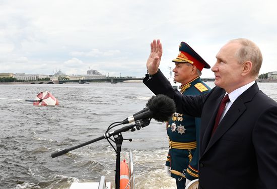 Russia Putin Main Navy Day Parade