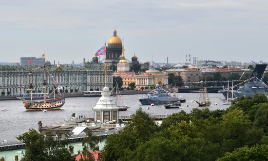 Russia Putin Main Navy Day Parade