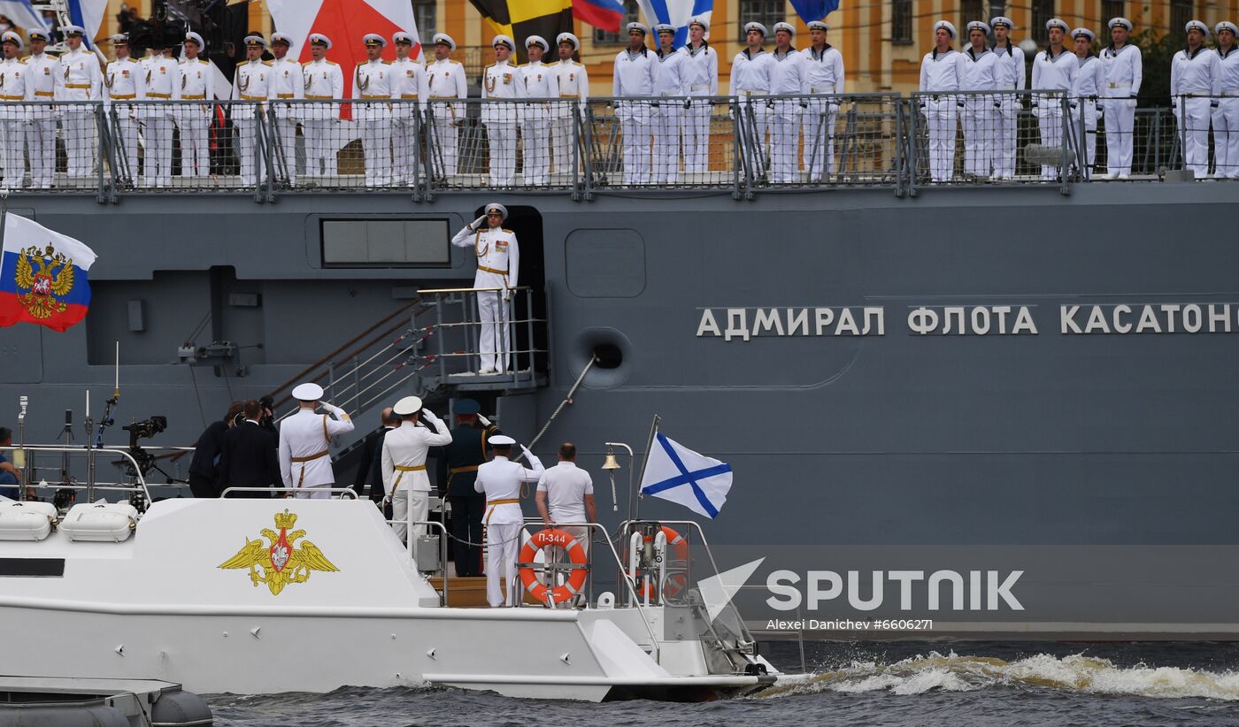Russia Putin Main Navy Day Parade