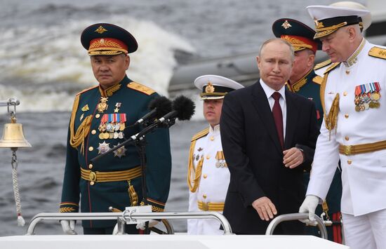 Russia Putin Main Navy Day Parade