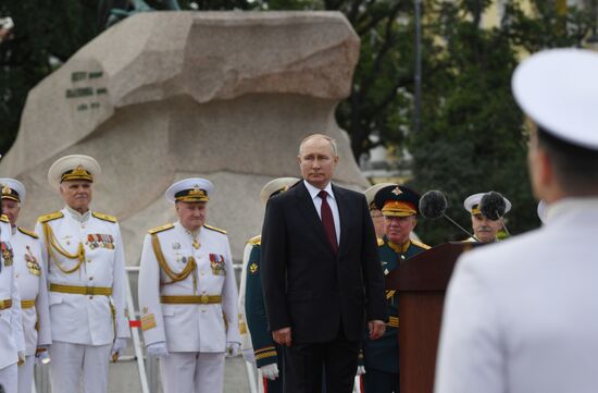 Russia Putin Main Navy Day Parade