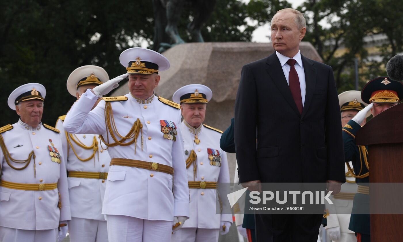 Russia Putin Main Navy Day Parade
