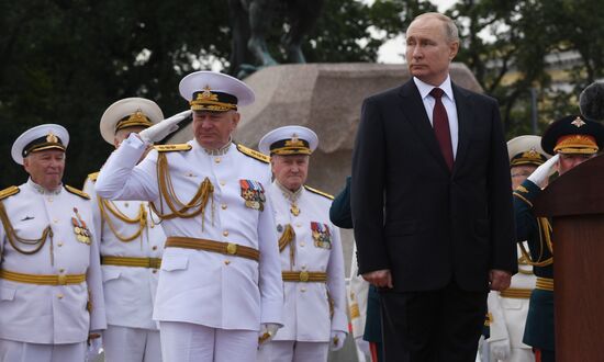 Russia Putin Main Navy Day Parade