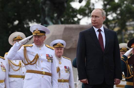 Russia Putin Main Navy Day Parade