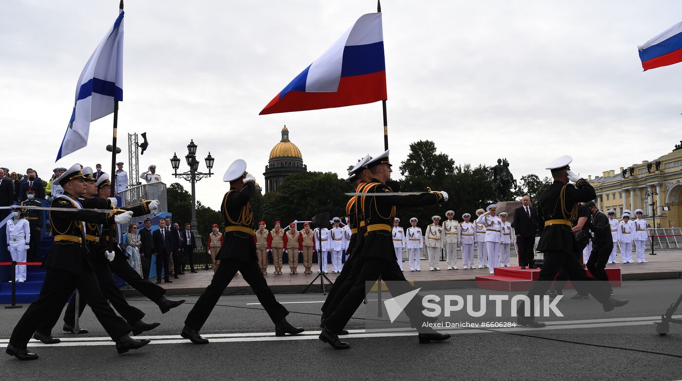 Russia Putin Main Navy Day Parade