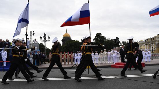 Russia Putin Main Navy Day Parade