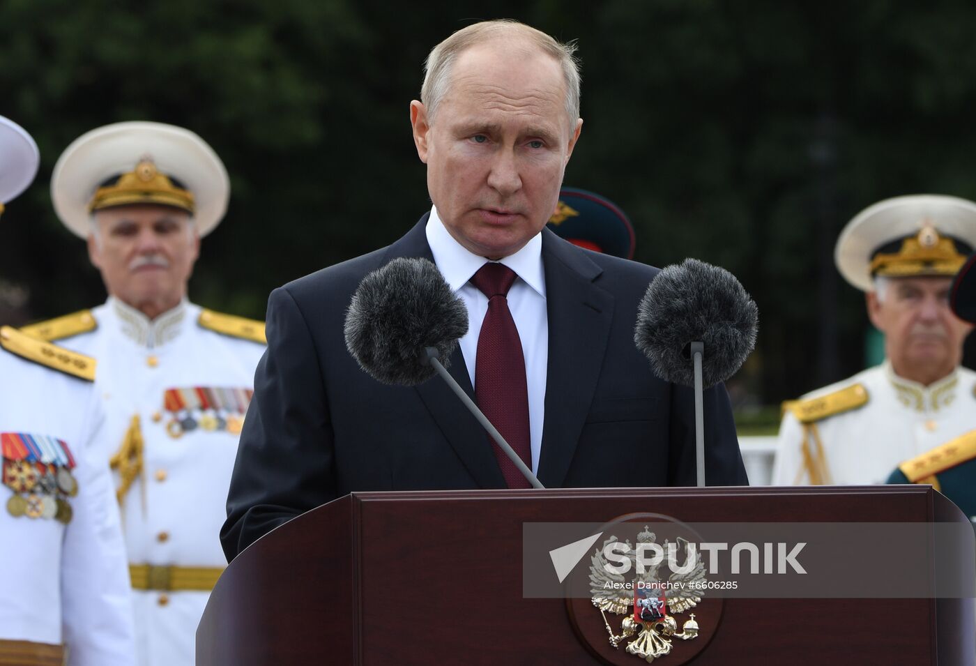 Russia Putin Main Navy Day Parade