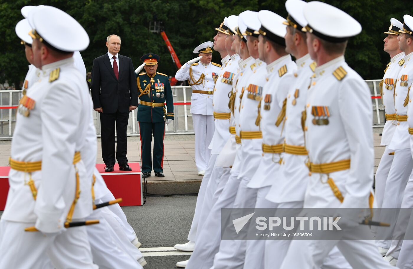 Russia Putin Main Navy Day Parade