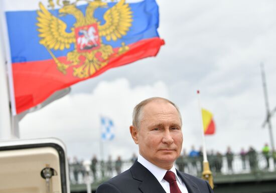 Russia Putin Main Navy Day Parade