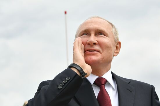 Russia Putin Main Navy Day Parade