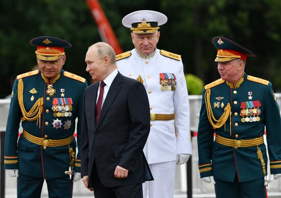 Russia Putin Main Navy Day Parade