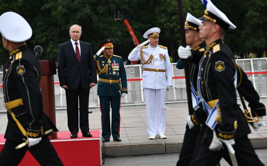 Russia Putin Main Navy Day Parade