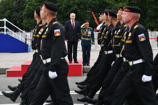 Russia Putin Main Navy Day Parade