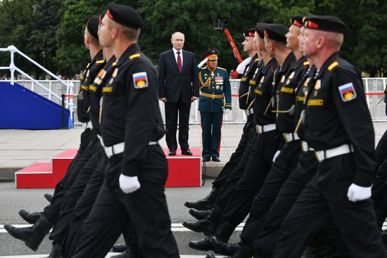 Russia Putin Main Navy Day Parade