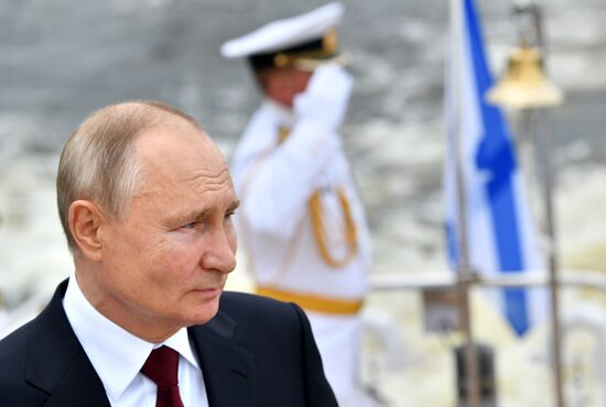 Russia Putin Main Navy Day Parade