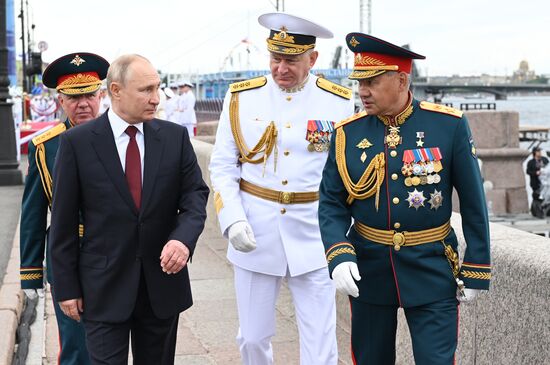 Russia Putin Main Navy Day Parade