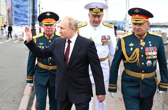 Russia Putin Main Navy Day Parade