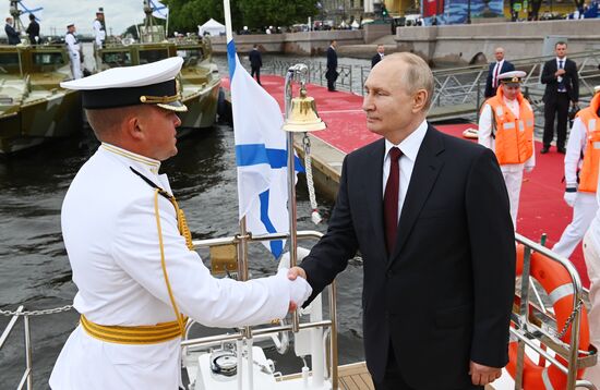 Russia Putin Main Navy Day Parade