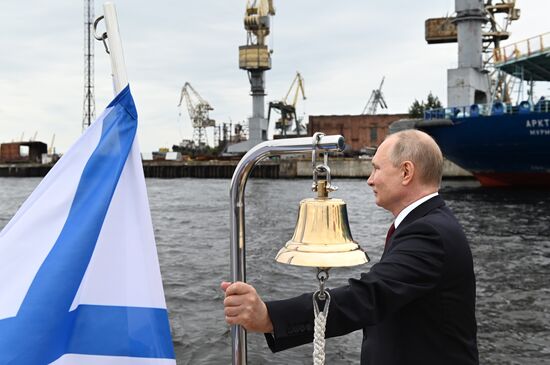 Russia Putin Trawler Launching